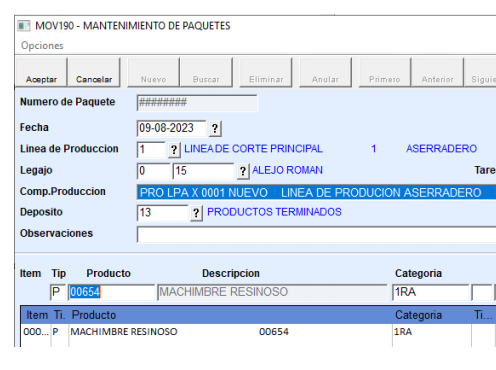 Mantenimiento de Paquetes